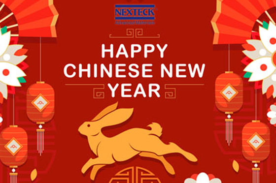 玉兔迎春旺全年，NEXTECK集团祝大家2023年新春快乐！